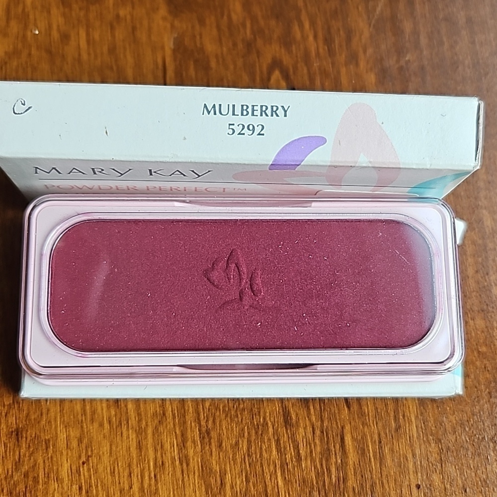 2 Mary Kay Mulberry 5292 Powder Perfect Cheek Color Blush Rectangle NIB